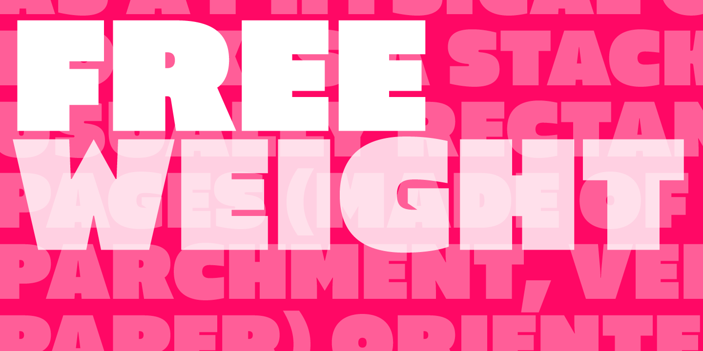 Beispiel einer Maver Free-Schriftart